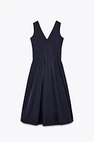 ZW COLLECTION ZIPPER MIDI DRESS