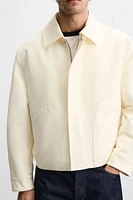 CROPPED FIT COTTON JACKET