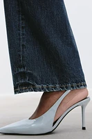 PATENT FINISH SLINGBACK SHOES