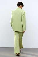 BELTED SUIT PANTS