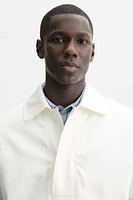 LYOCELL COTTON BLEND KANGAROO JACKET