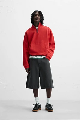 SWEAT À COL ZIPPÉ