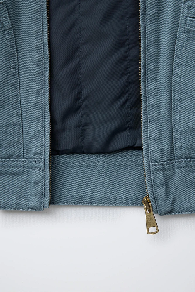 EMBROIDERED TWILL JACKET