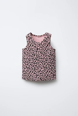 PRINTED RIBBED T-SHIRT