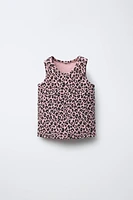 PRINTED RIBBED T-SHIRT