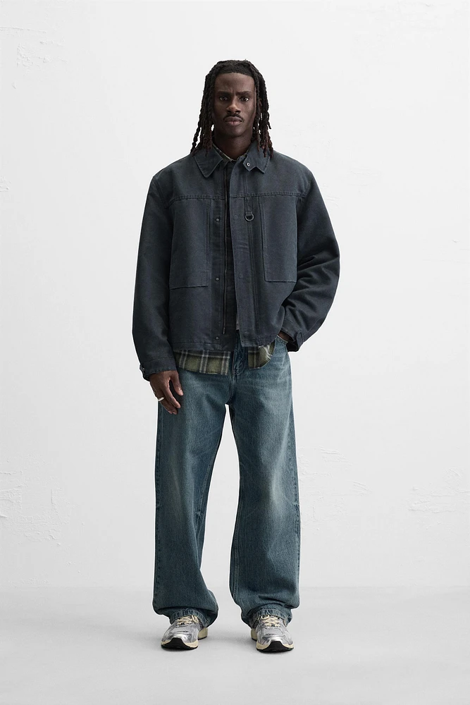 BLOUSON EFFET CIRÉ