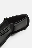 ZIPPERED RUBBERIZED WALLET