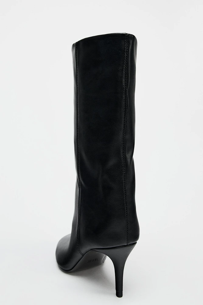 WRINKLED LOOK BOOTS