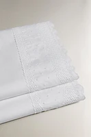 DRAP PLAT BRODÉ