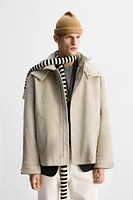 LIMITED EDITION SUEDE LEATHER HOODED JACKET
