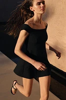 OFF-THE-SHOULDER MINI DRESS