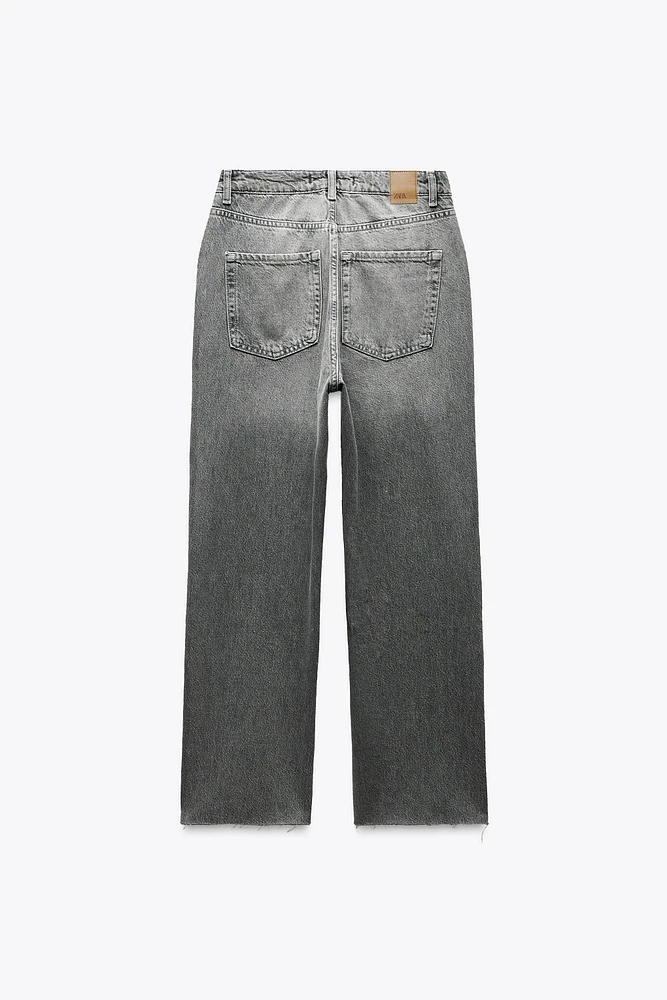 Z1975 DENIM STRAIGHT CUT JEANS WITH A HIGH WAIST