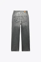 Z1975 DENIM STRAIGHT CUT JEANS WITH A HIGH WAIST