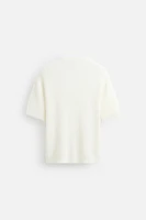 TEXTURED KNIT T-SHIRT