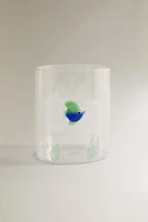 BOROSILICATE GLASS FISH TUMBLER