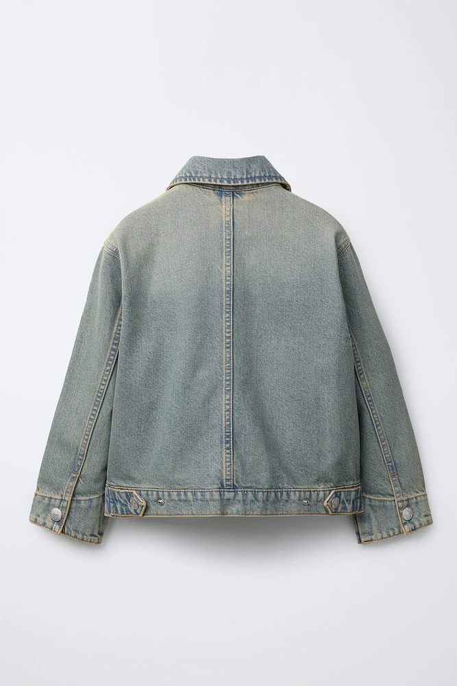 DISTRESSED DENIM JACKET