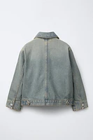 DISTRESSED DENIM JACKET