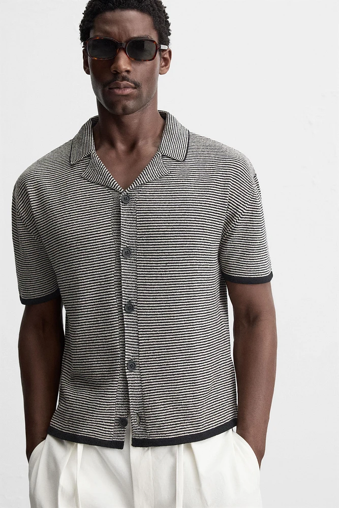 STRIPED KNIT SHIRT