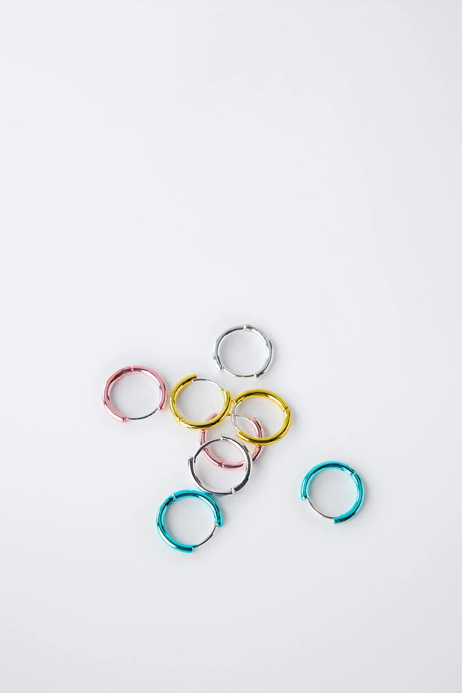 PACK OF FOUR HOOP EARRINGS