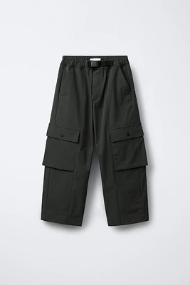 TECHNICAL WIDE LEG CARGO PANTS