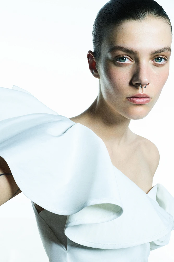 VOLUMINOUS SHORT DRESS ZW COLLECTION