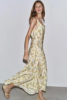 ZW COLLECTION PRINTED SATIN DRESS