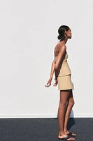 JUPE-SHORT À RAYURES TENNIS