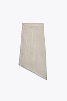ZW COLLECTION EMBROIDERED ASYMMETRIC SKIRT
