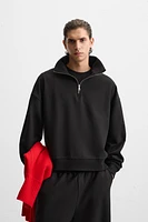 TECHNICAL QUARTER-ZIP SWEATSHIRT