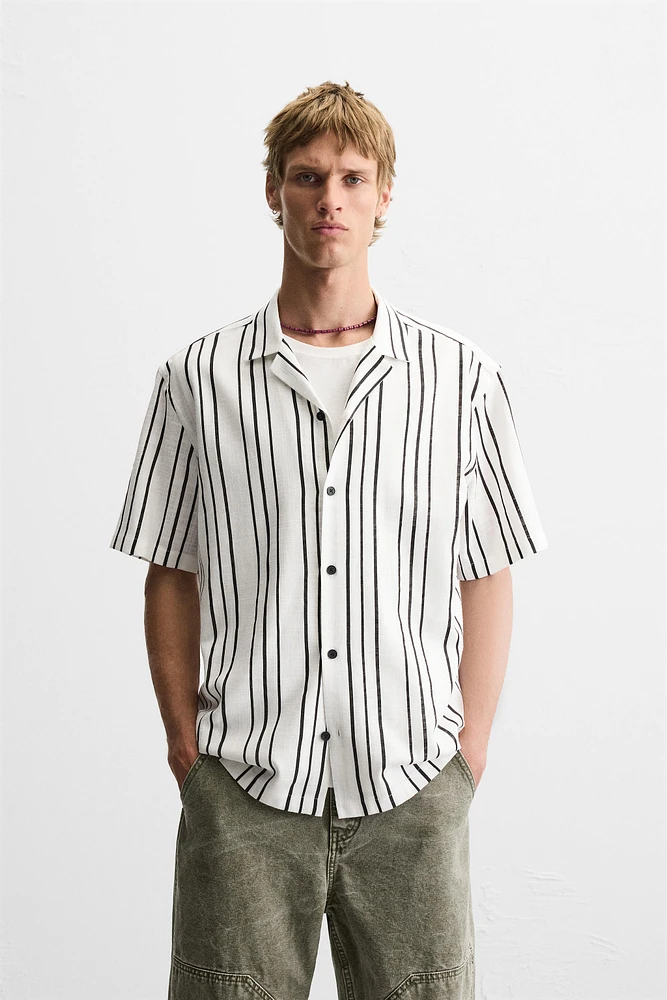 FLOWY STRIPED SHIRT