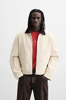 BLOUSON AVEC COL BIMATIÈRE