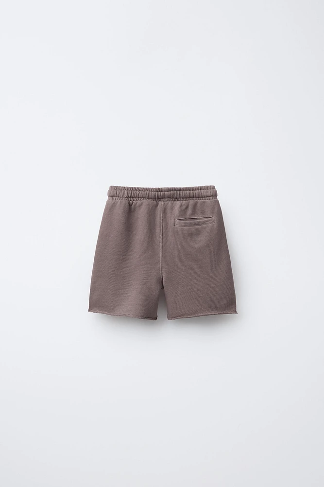 LOGO PLUSH SHORTS