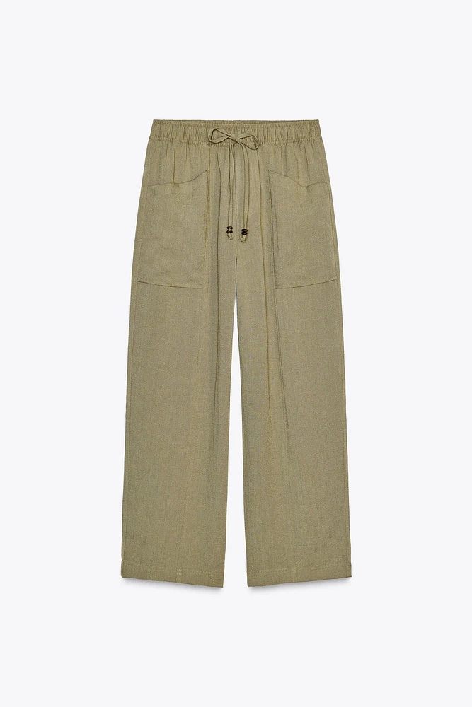 RUSTIC ELASTIC WAIST PANTS