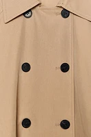 SHORT CAPE TRENCH COAT