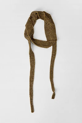 BEADED FOULARD SCARF KATE MOSS X ZARA