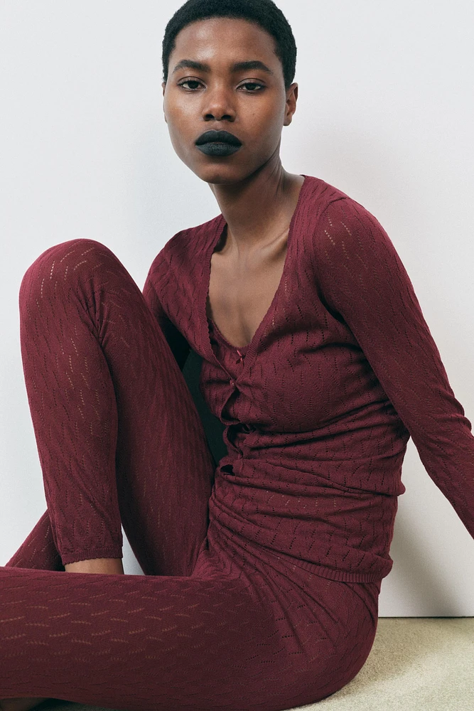 LEGGING POINTELLE TRICOT