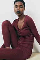 LEGGING POINTELLE TRICOT