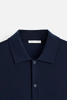 LYOCELL BLEND KNIT SHIRT