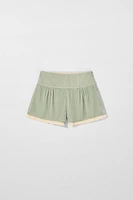 VELVET LACE SHORTS KATE MOSS X ZARA