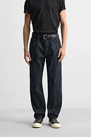 PRINTED STRAIGHT FIT JEANS