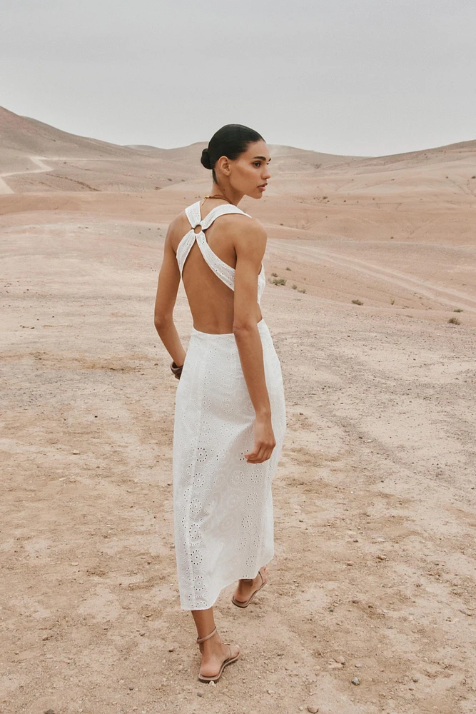 ROBE MIDI BRODÉE