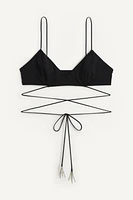 LIMITED EDITION TRIANGLE BRA WITH APPLIQUÉS