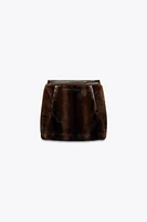 FAUX FUR SHORT SKIRT LIMITED EDITION