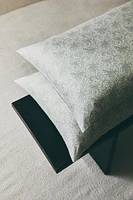 PAISLEY PRINT SATEEN PILLOWCASE