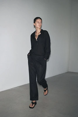PANTALON À PINCES COLLECTION ZW