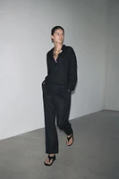 PANTALON À PINCES COLLECTION ZW