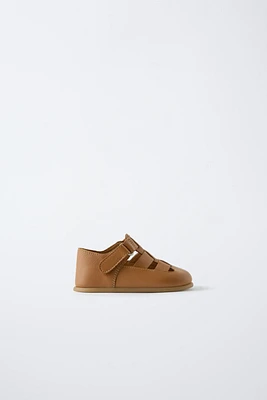 SANDALES STYLE PLAGE BAREFOOT EN CUIR