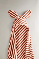 CAPE DE BAIN ENFANT VELOURS RAYURES