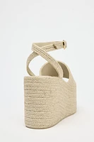 TALONS COMPENSÉS PLATEFORME EN JUTE