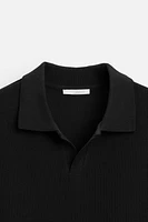 VERTICAL TEXTURED POLO